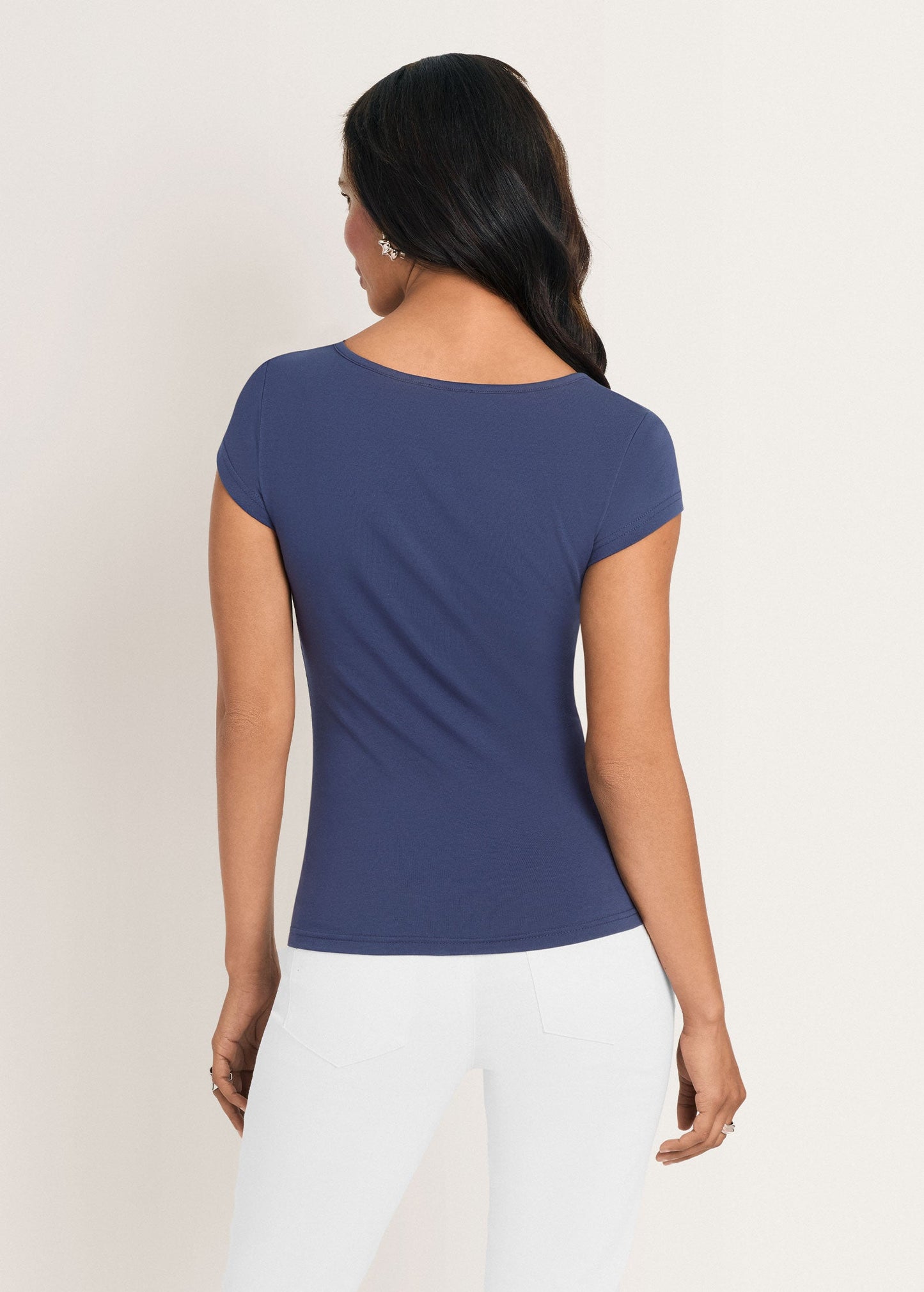 Square Neck Top Black Iris | Venus Affordable