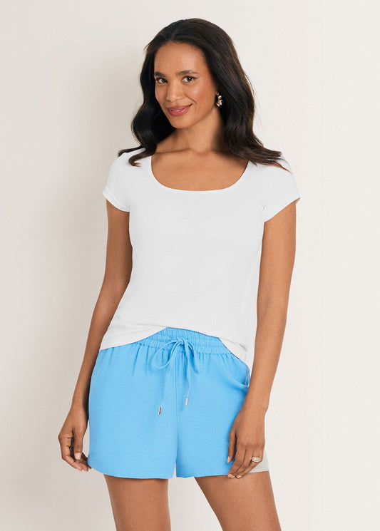 Square Neck Top Cloud Dancer | Venus Budget Friendly
