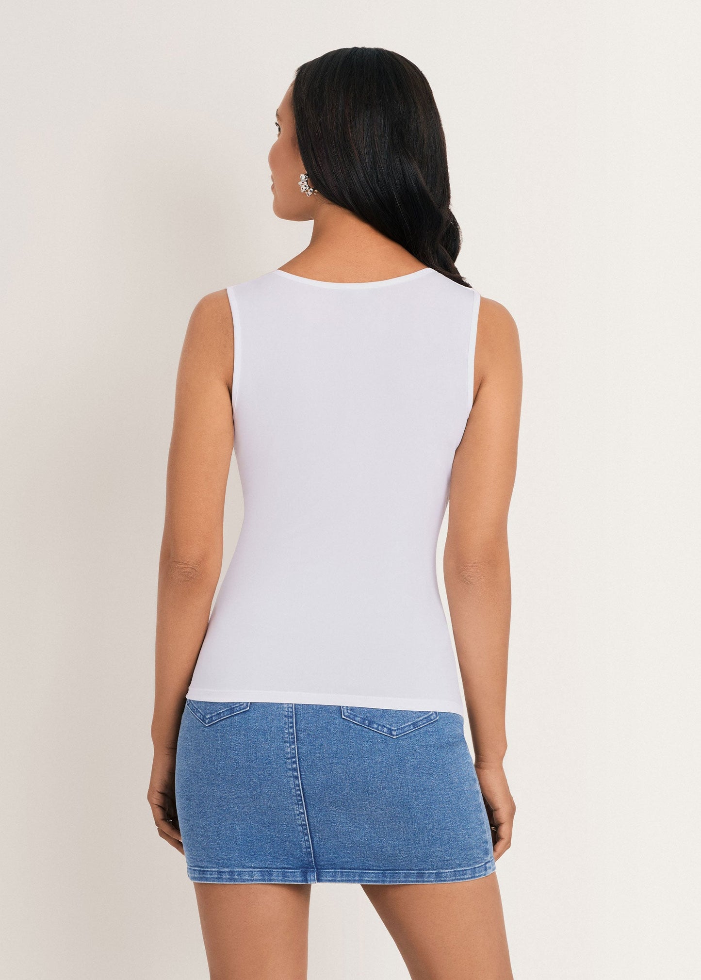 Knot Front Sleeveless Top Cloud Dancer | Venus Customer Favorite
