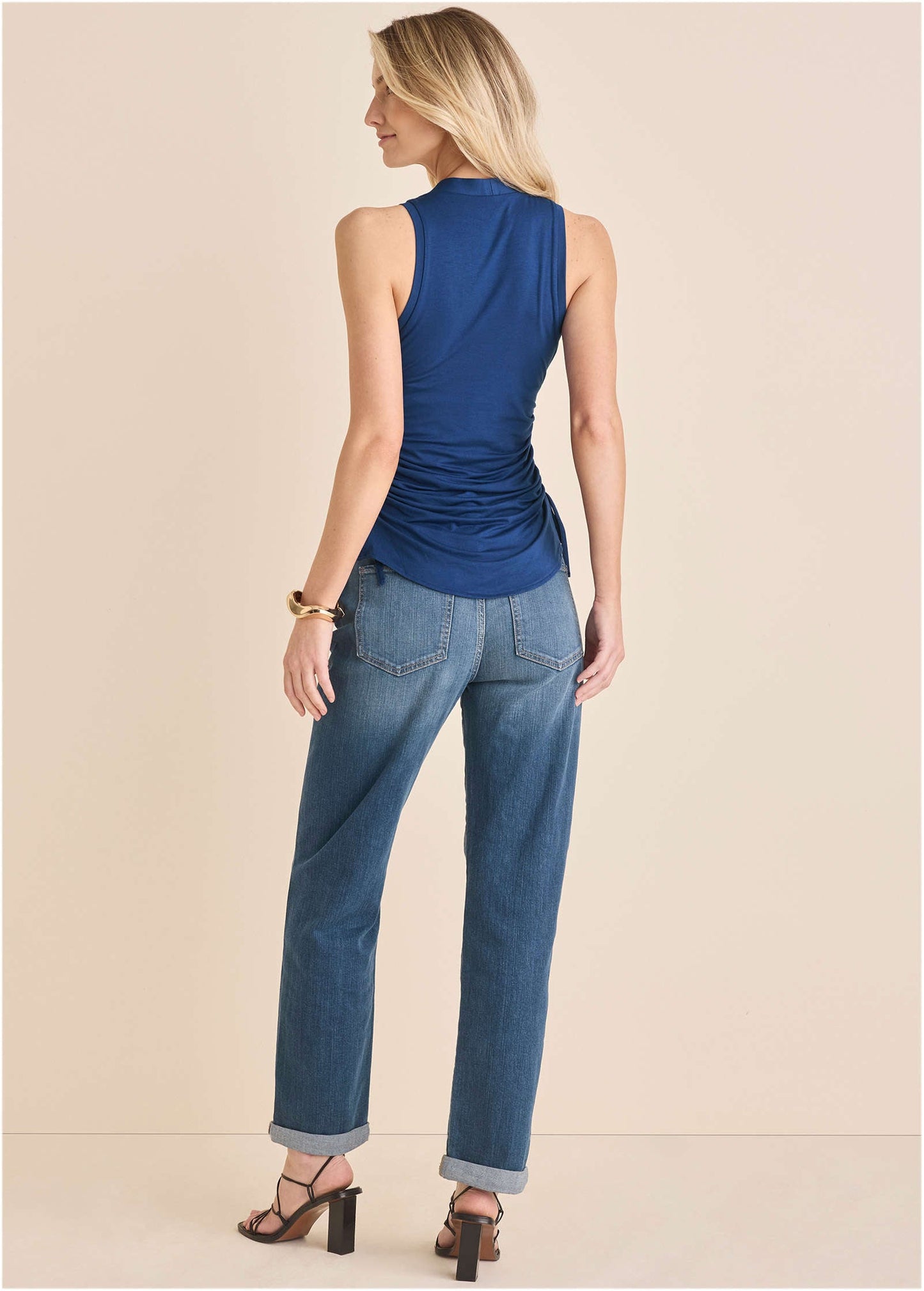 Button Front Tank Sodalite Blue | Venus Cost Saving
