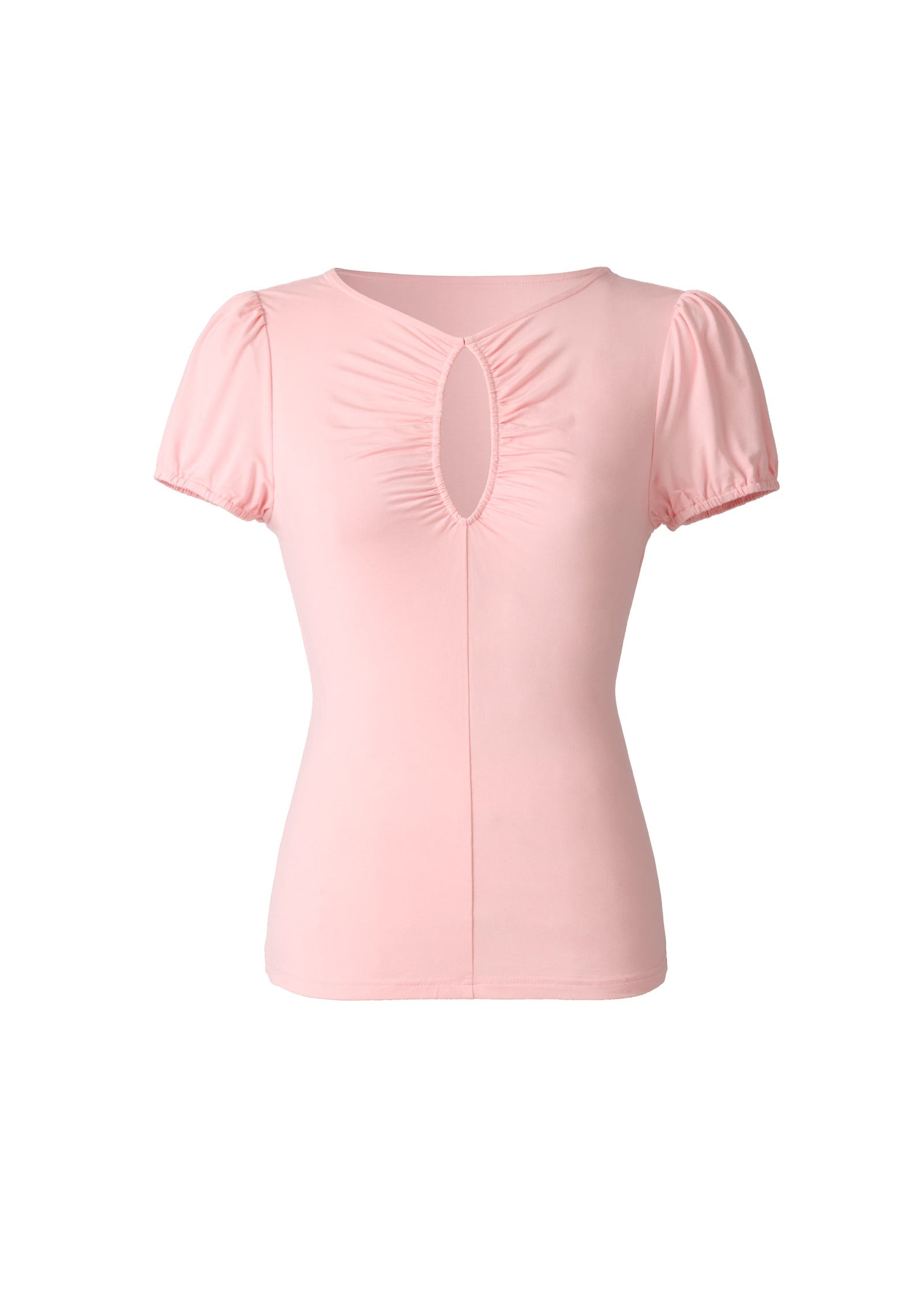 Ruched Keyhole Top Pink Salt | Venus Great Deal