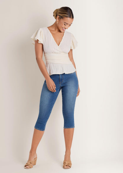 Vineyard Knit Gathered Top Cloud Dancer | Venus Special Offer