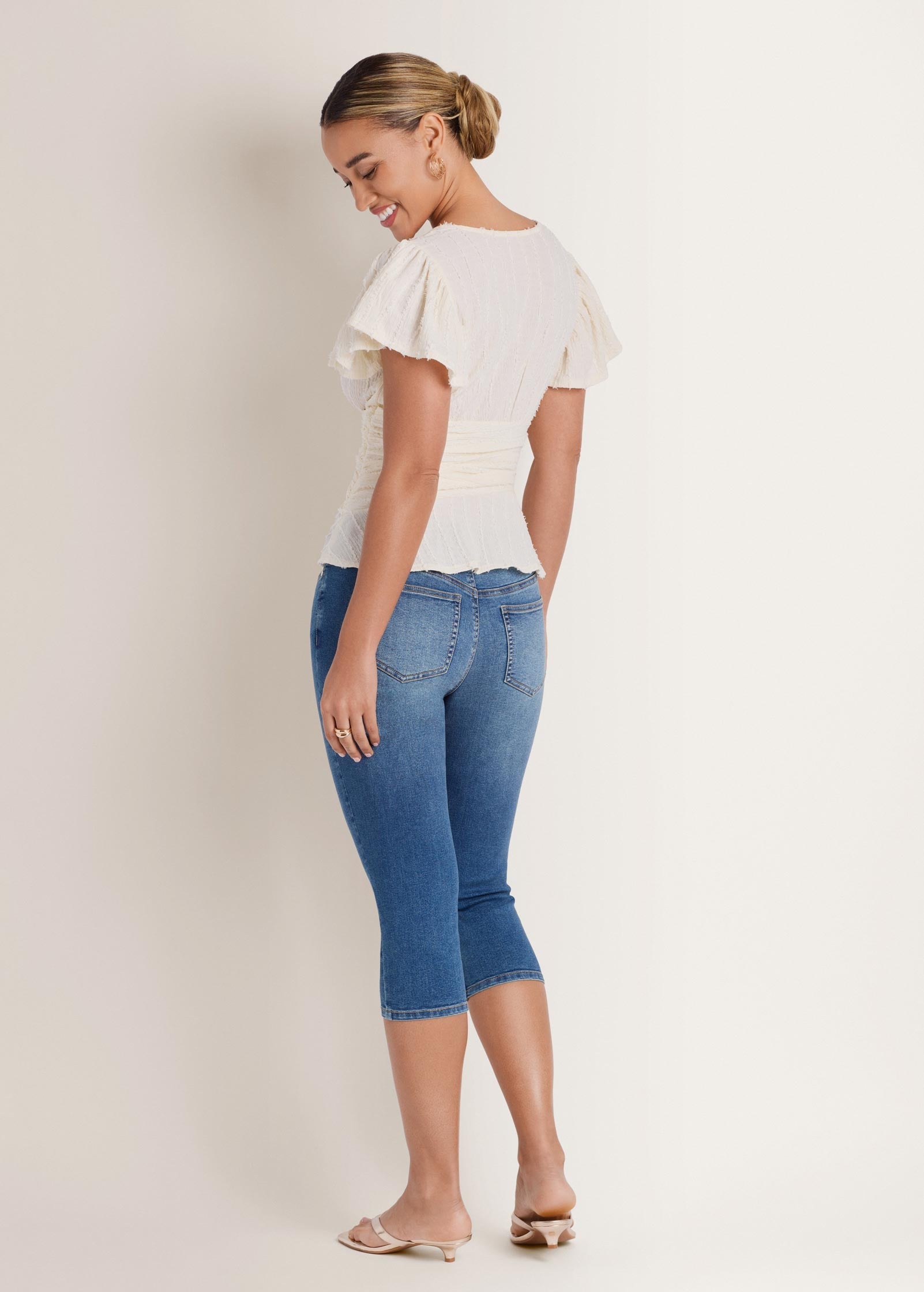 Vineyard Knit Gathered Top Cloud Dancer | Venus Special Offer