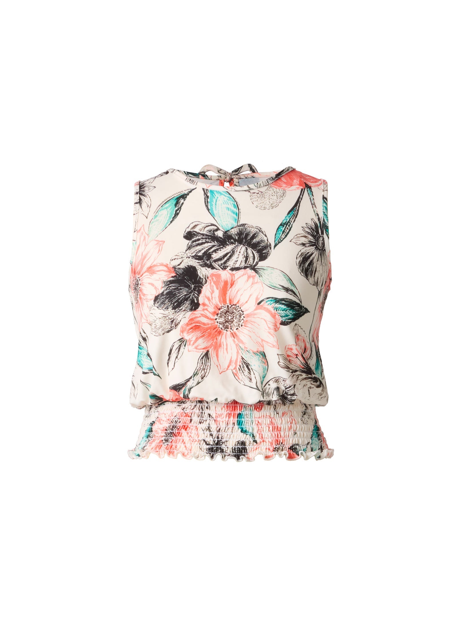 Smockd Blouson Tank Red Multi | Venus Customer Favorite