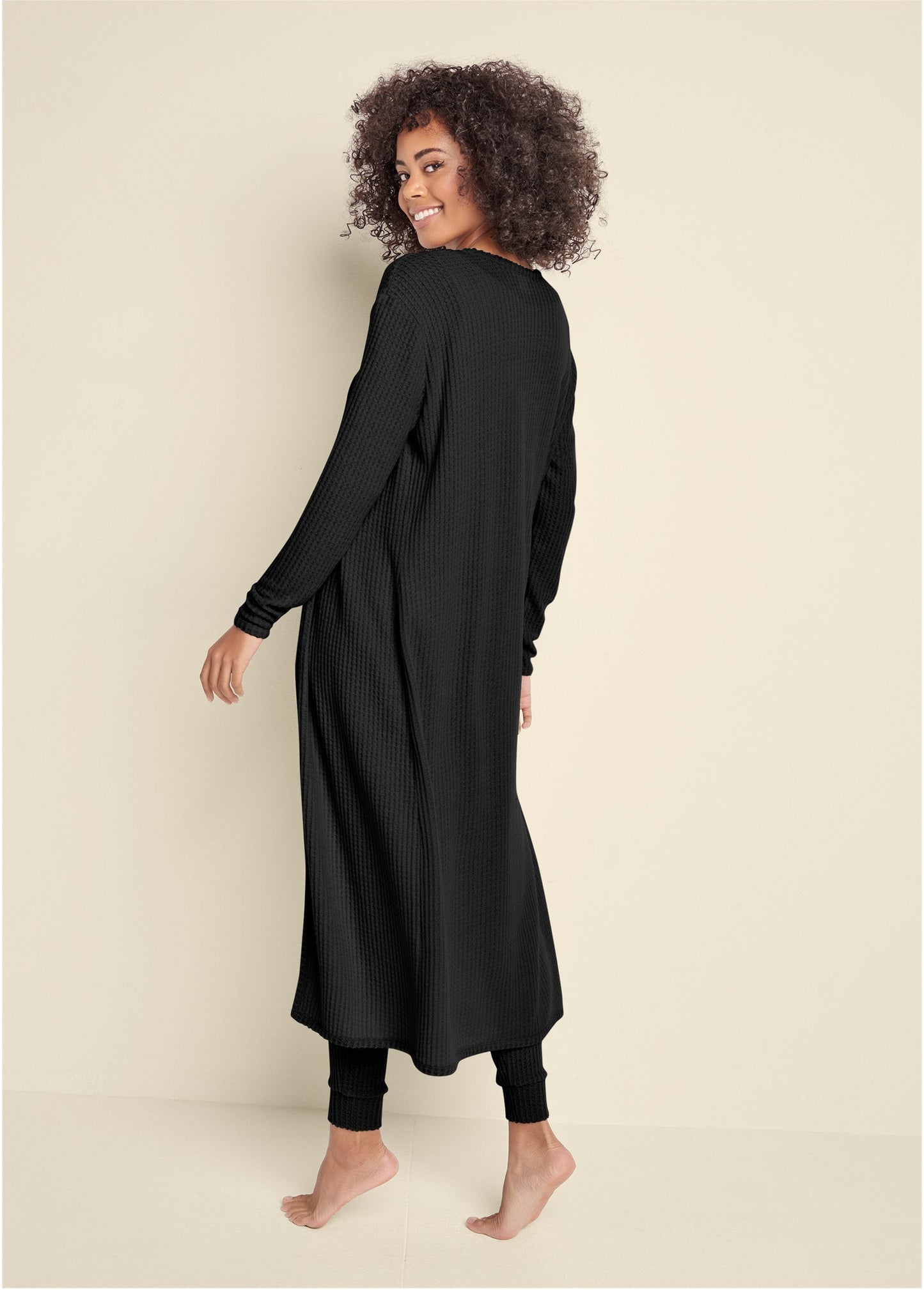 Cozy Waffle 3 Piece Set Jet Black | Venus Cost Saving