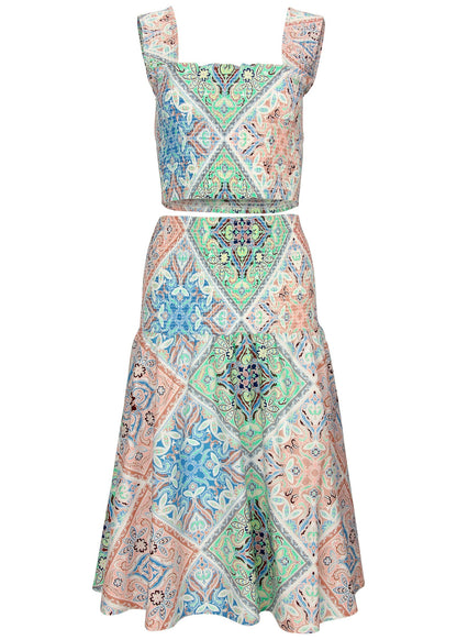 Smocked Two-Piece Set - Boho Tile | Venus Affordable