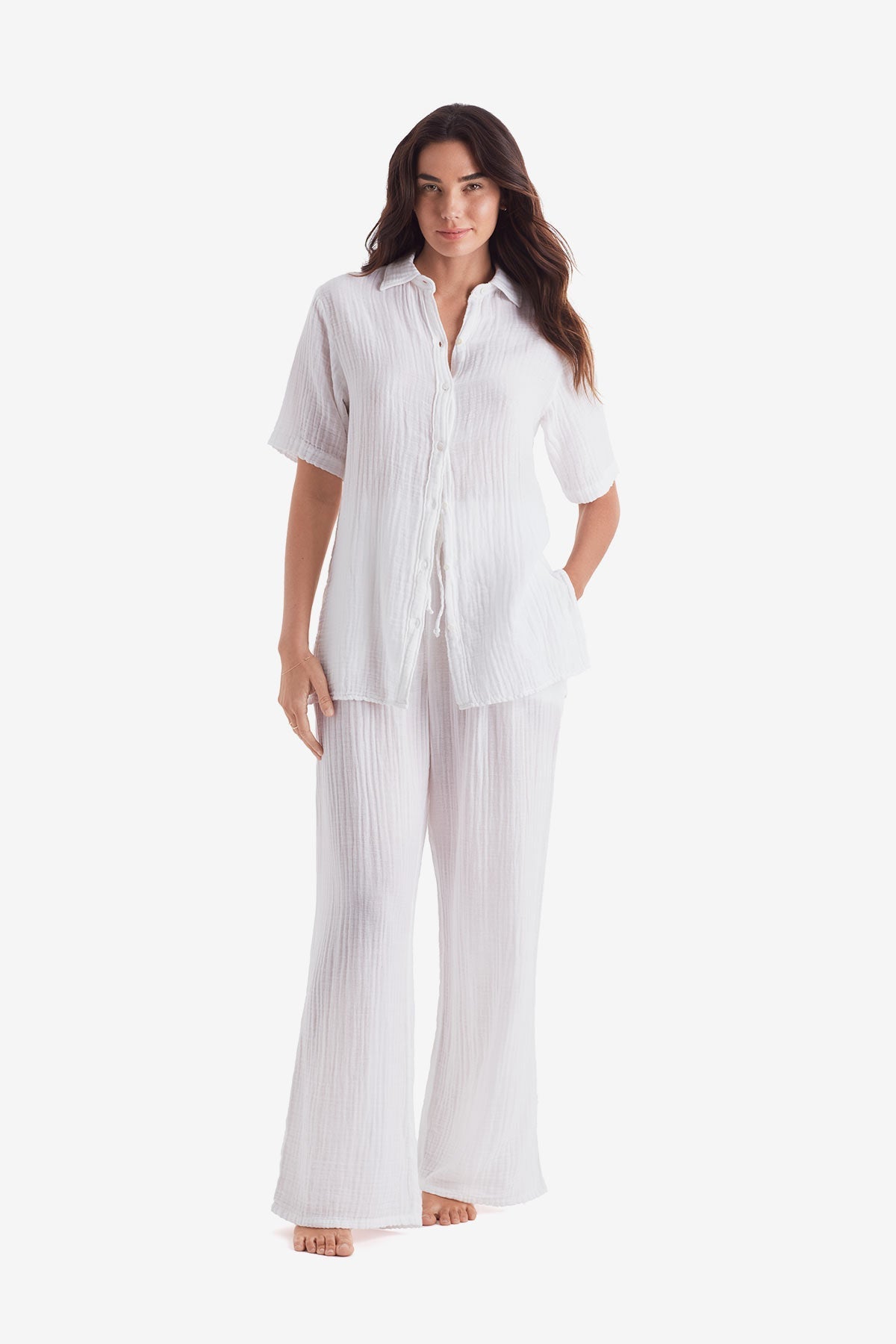 Mimi Flamingo Bliss Gauze Vista Shirt | Venus Special Offer
