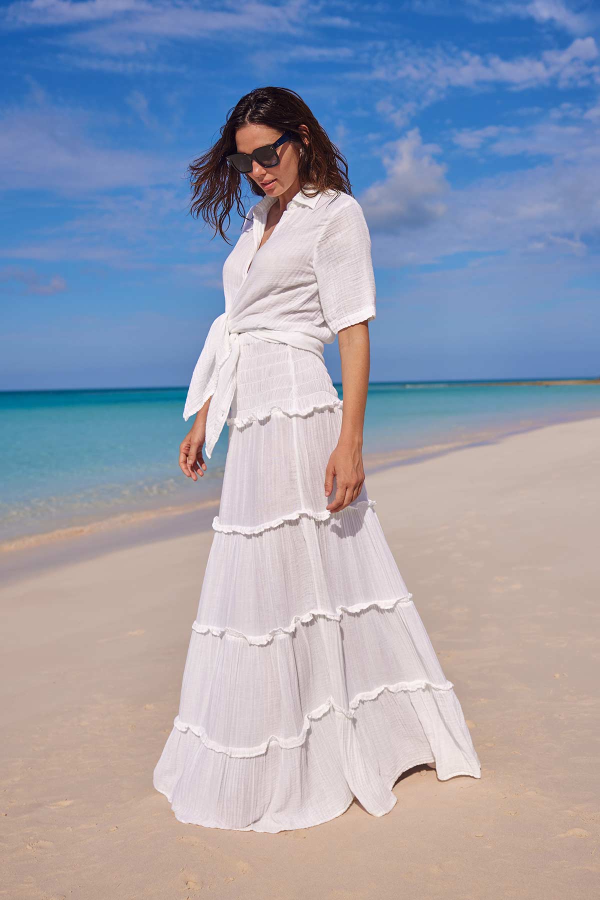 Mimi Flamingo Bliss Gauze Reef Convertible Skirt | Venus Featured