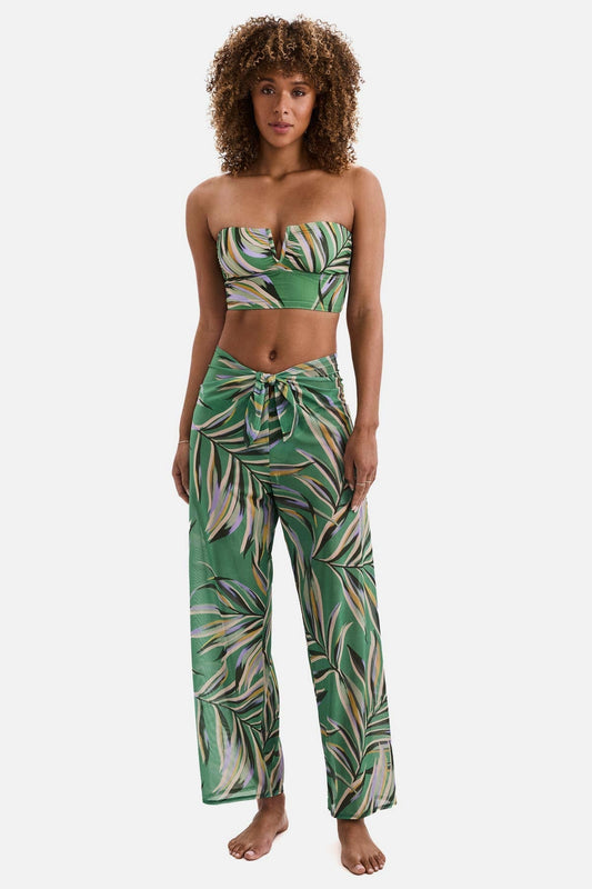 Riley Sarong Pant - Coastal Leaves | Venus Customer Favorite