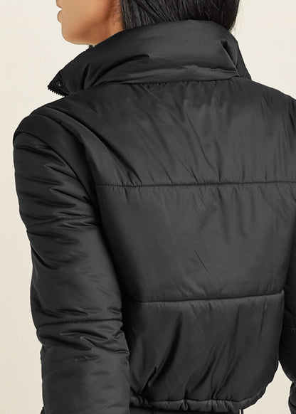 Convertible Puffer Coat - Black | Venus Sale