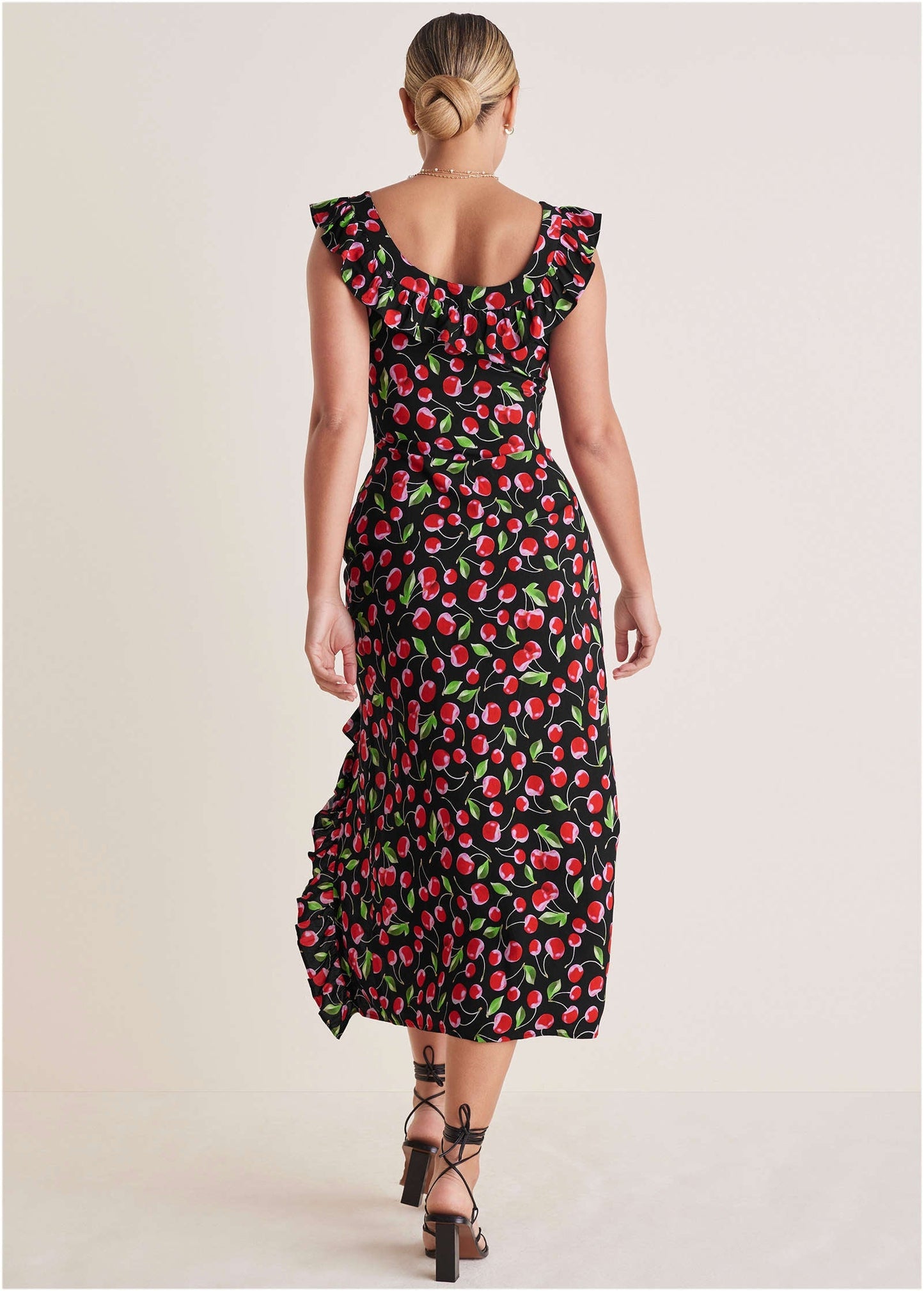 Ruffle Maxi Dress - Very Cherry | Venus Budget Friendly