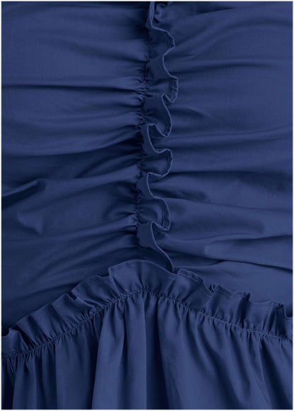 Ruched Sleeveless Mini - Dark Blue | Venus Best Seller