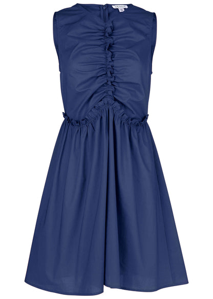 Ruched Sleeveless Mini - Dark Blue | Venus Best Seller
