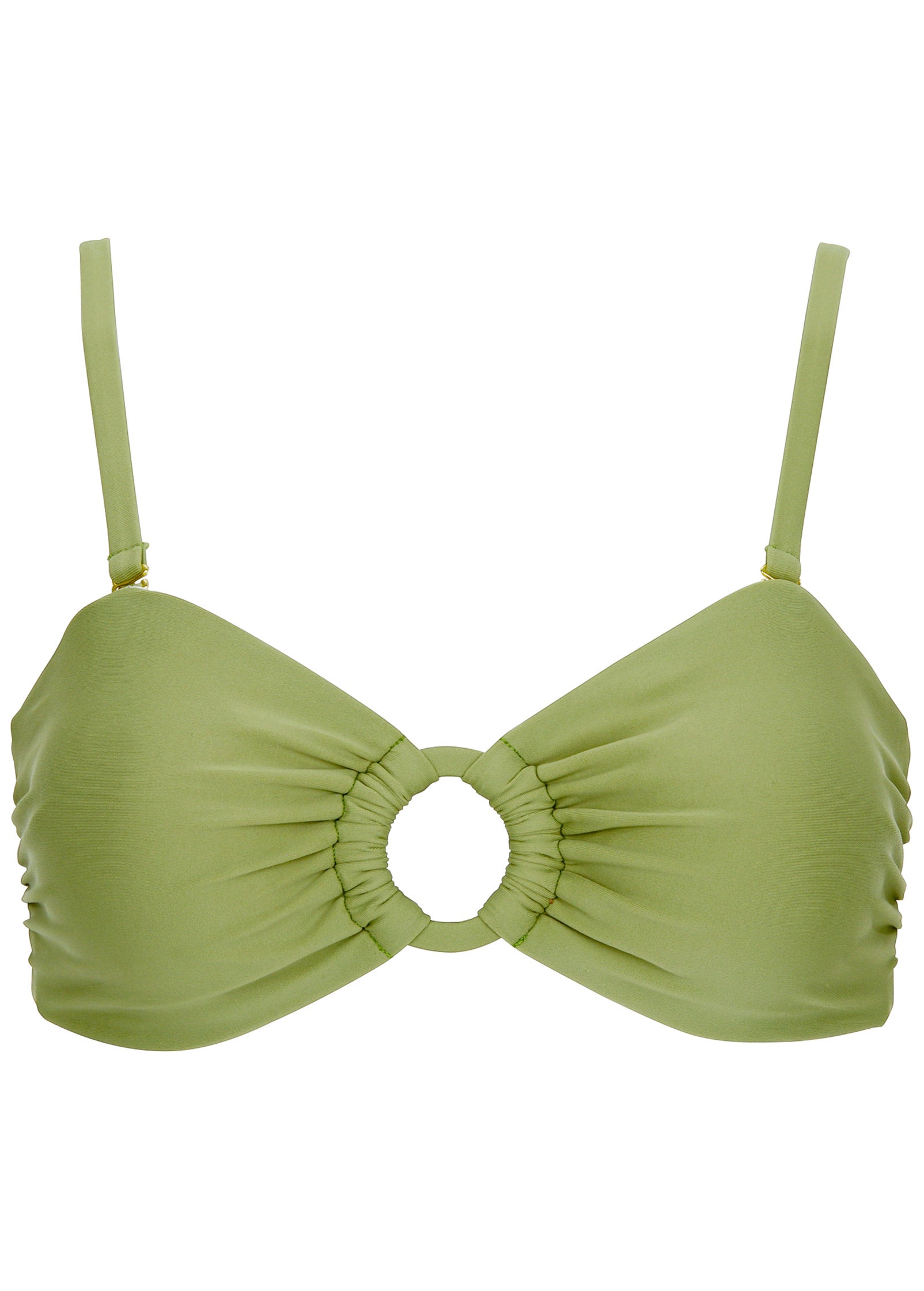 Ring Front Bikini Top - Mosstone | Venus Sale