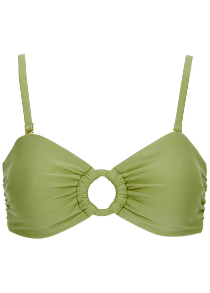 Ring Front Bikini Top - Mosstone | Venus Sale