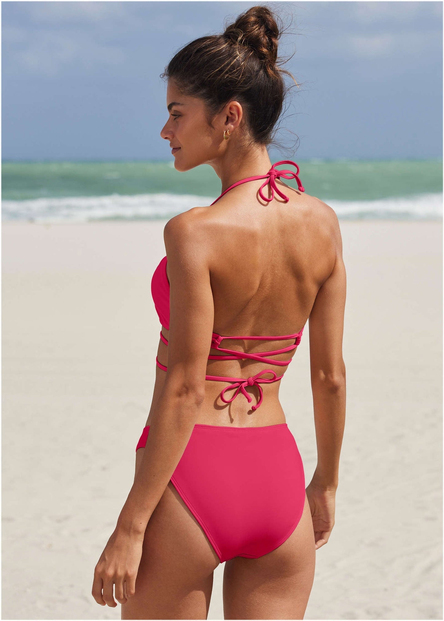 Honolulu Midi Bikini Bottom - Raspberry | Venus Great Deal