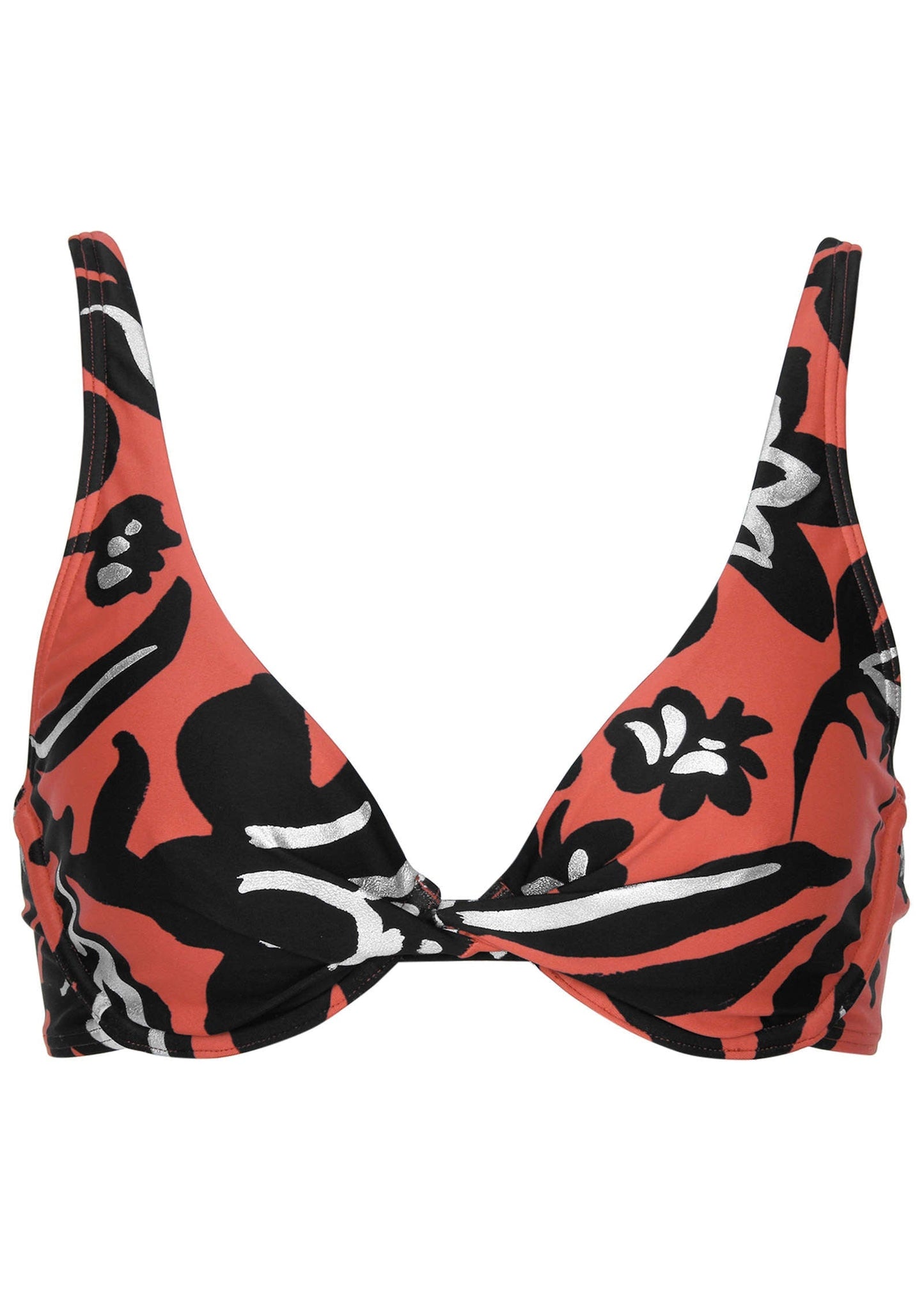 Antigua Twist Underwire Top - Foiled Painterly Floral | Venus Best Seller
