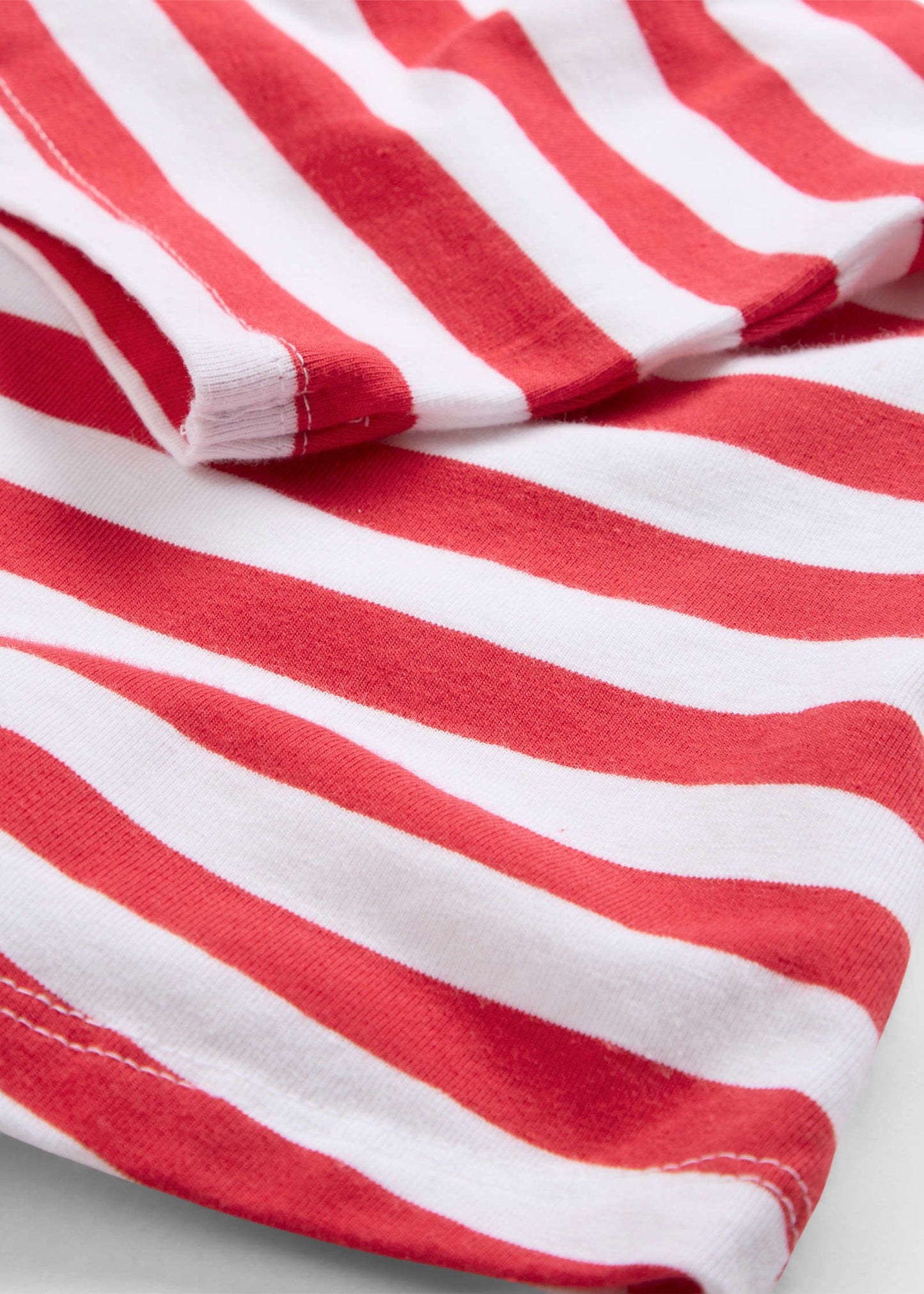 Boat Neck Striped Top - Red & White Stripe | Venus Value