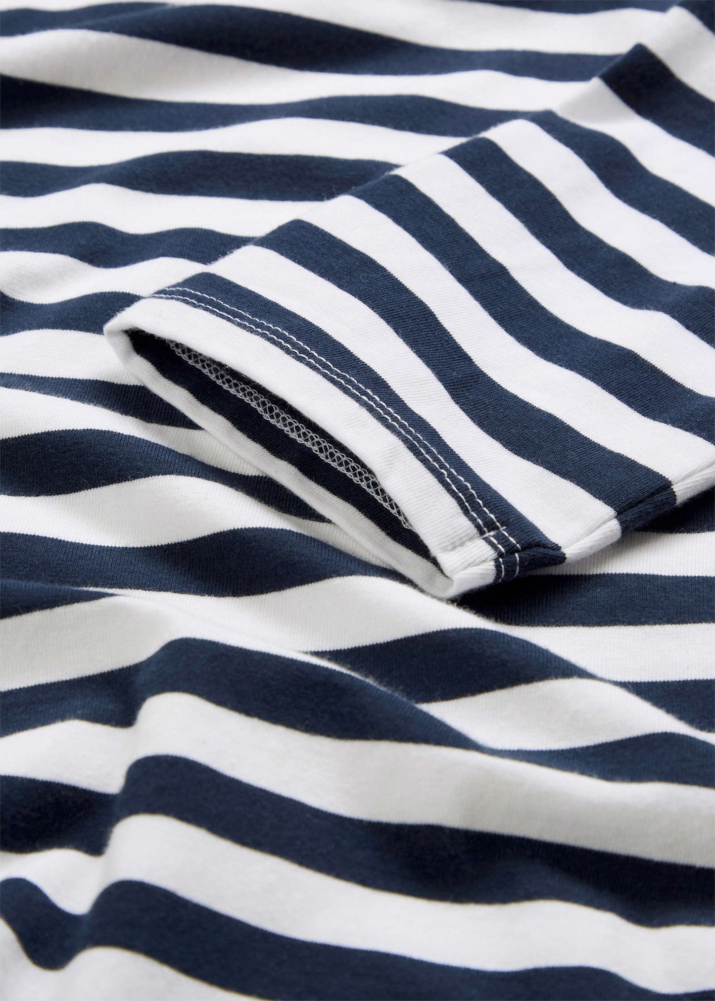 Boat Neck Striped Top - White & Navy Stripe | Venus Affordable