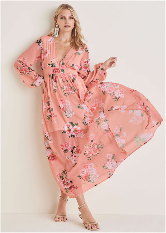 Floral Maxi Dress - Prairie Floral | Venus Budget Friendly