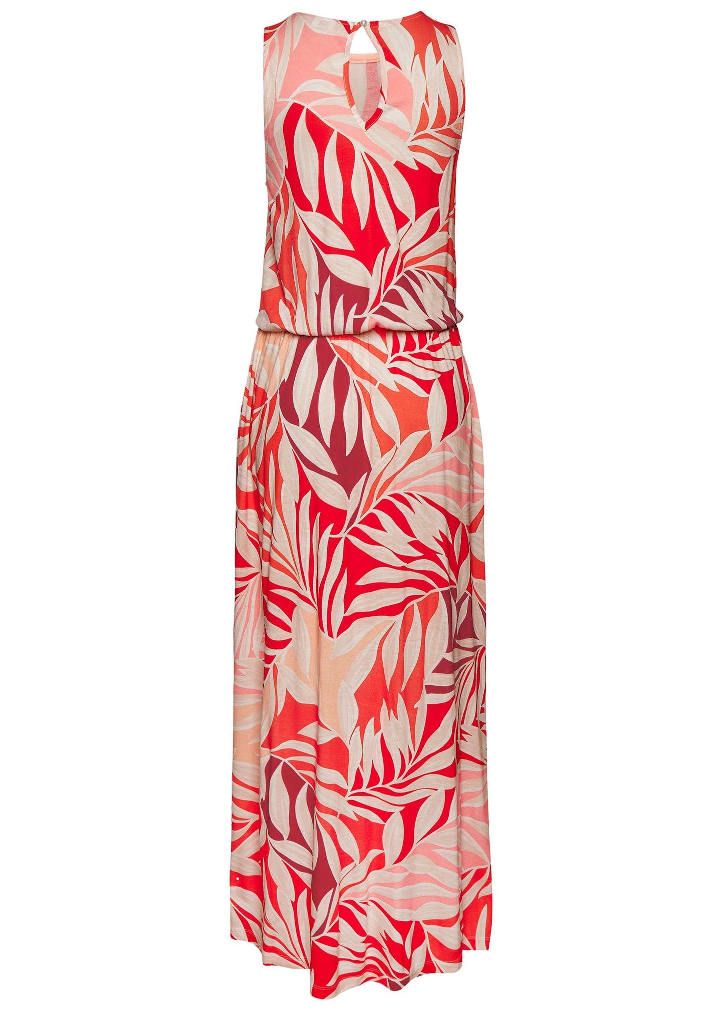 Printed Slit Maxi Dress - Red Multi | Venus Great Deal
