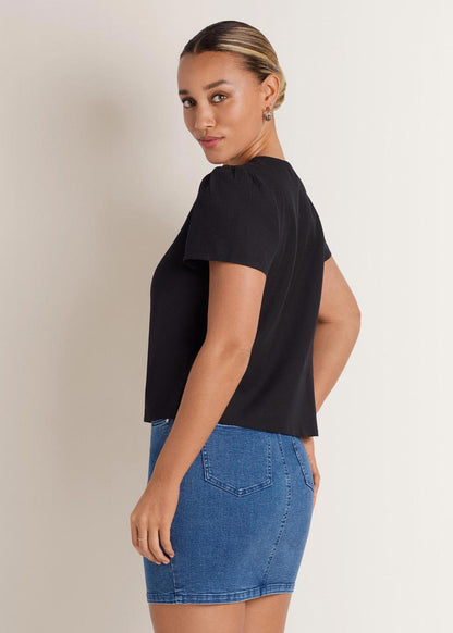 Embroidered Blouse Black Multi | Venus Best Seller