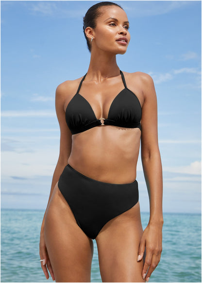 Santa Cruz Push-Up Triangle Top - Black Beauty | Venus Customer Favorite