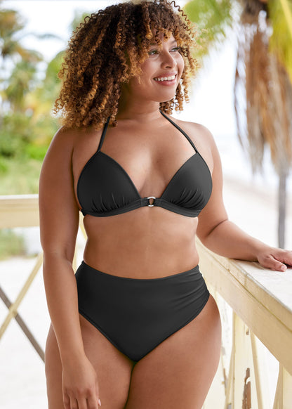 Santa Cruz Push-Up Triangle Top - Black Beauty | Venus Customer Favorite