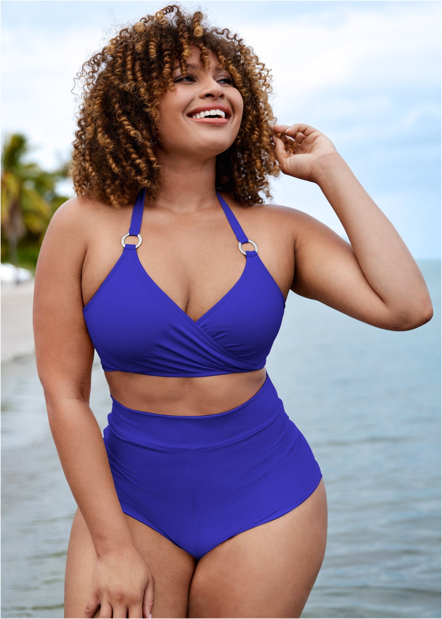 Laguna Wrap Underwire Top - Cobalt Blue | Venus Cost Saving