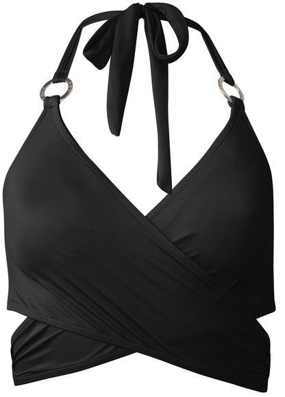 Laguna Wrap Underwire Top - Black Beauty | Venus Affordable