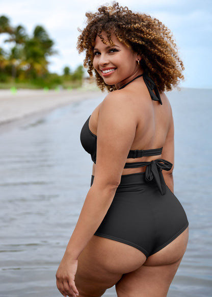 Laguna Wrap Underwire Top - Black Beauty | Venus Affordable