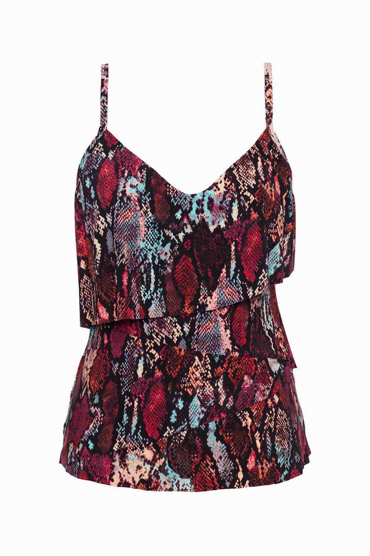 Chloe Tankini Top in Queen Cobra | Venus Limited Edition