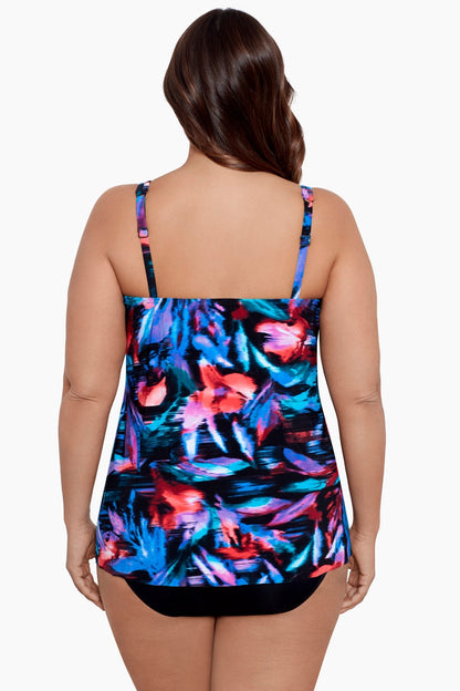 Plus Size Mirage Tankini Top in Fuego Floral | Venus Cost Saving