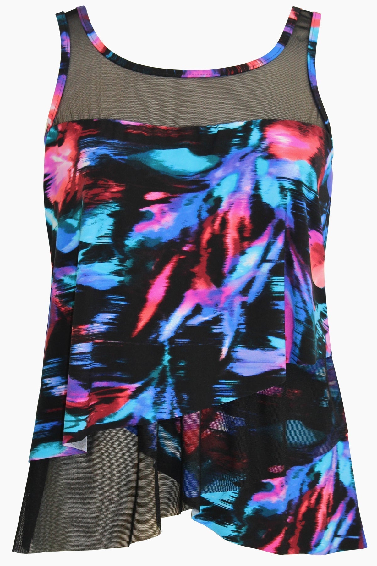 Plus Size Mirage Tankini Top in Fuego Floral | Venus Cost Saving