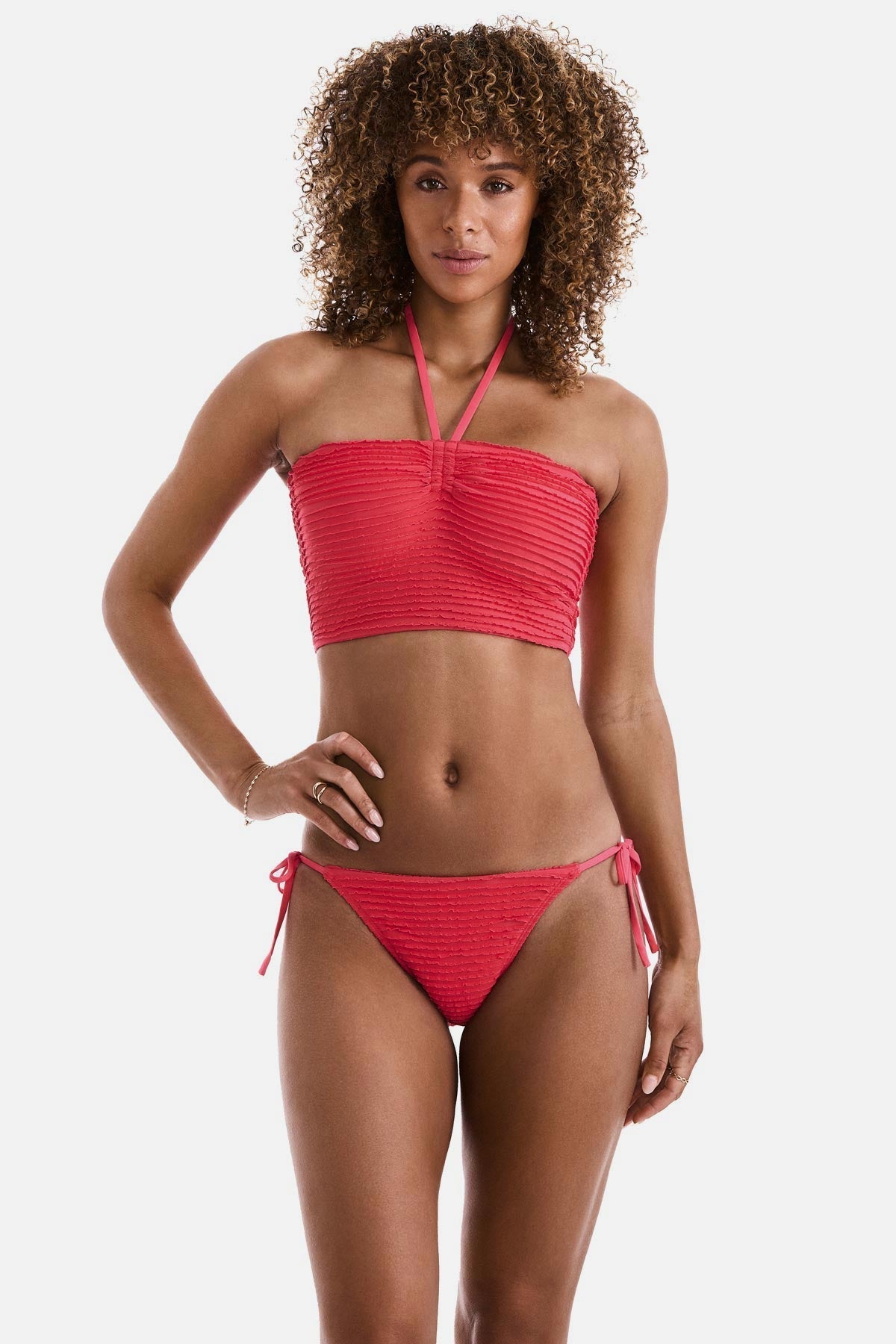 Hayden Midkini - Baby Ruffle Hot Coral | Venus Cost Saving