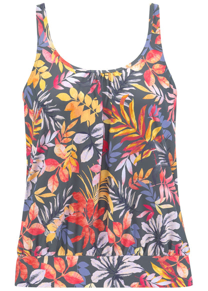 Tankini Top - Grey Floral | Venus Affordable