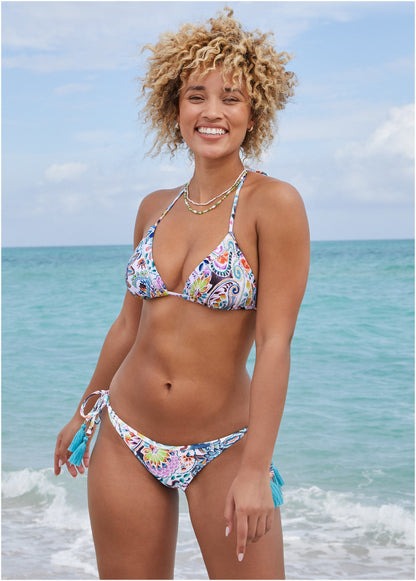Key West Tie Side Moderate Bottom - Fiesta Floral | Venus Budget Friendly