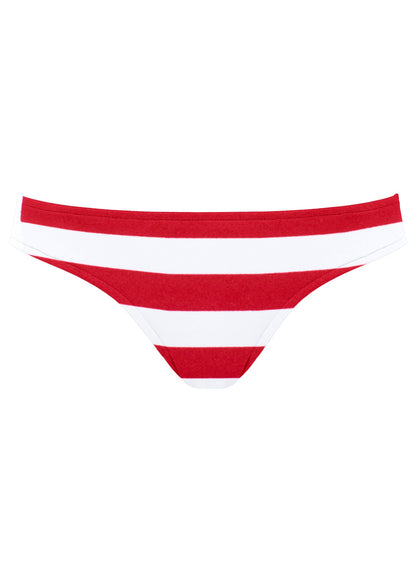 Classic Moderate Bottom - Red & White Stripe | Venus Featured