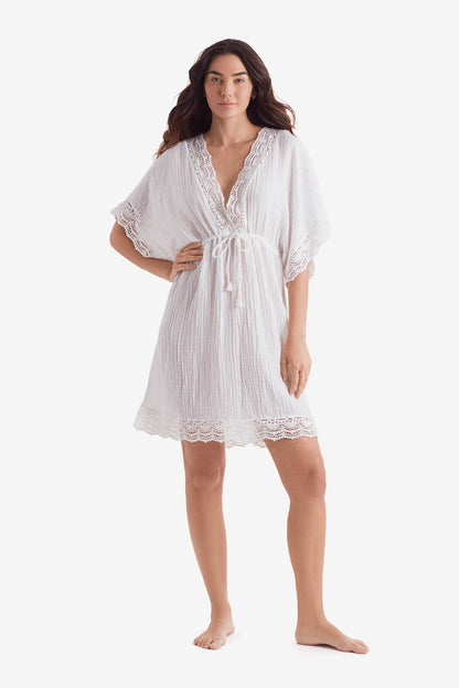 Mimi Flamingo Bliss Gauze Horizon Tunic | Venus Featured