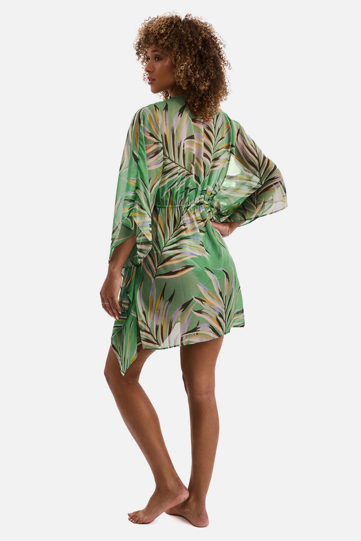 Parker Mini Caftan - Coastal Leaves | Venus Customer Favorite