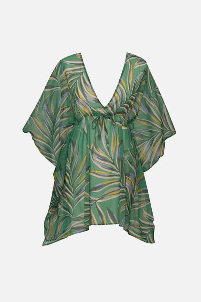 Parker Mini Caftan - Coastal Leaves | Venus Customer Favorite
