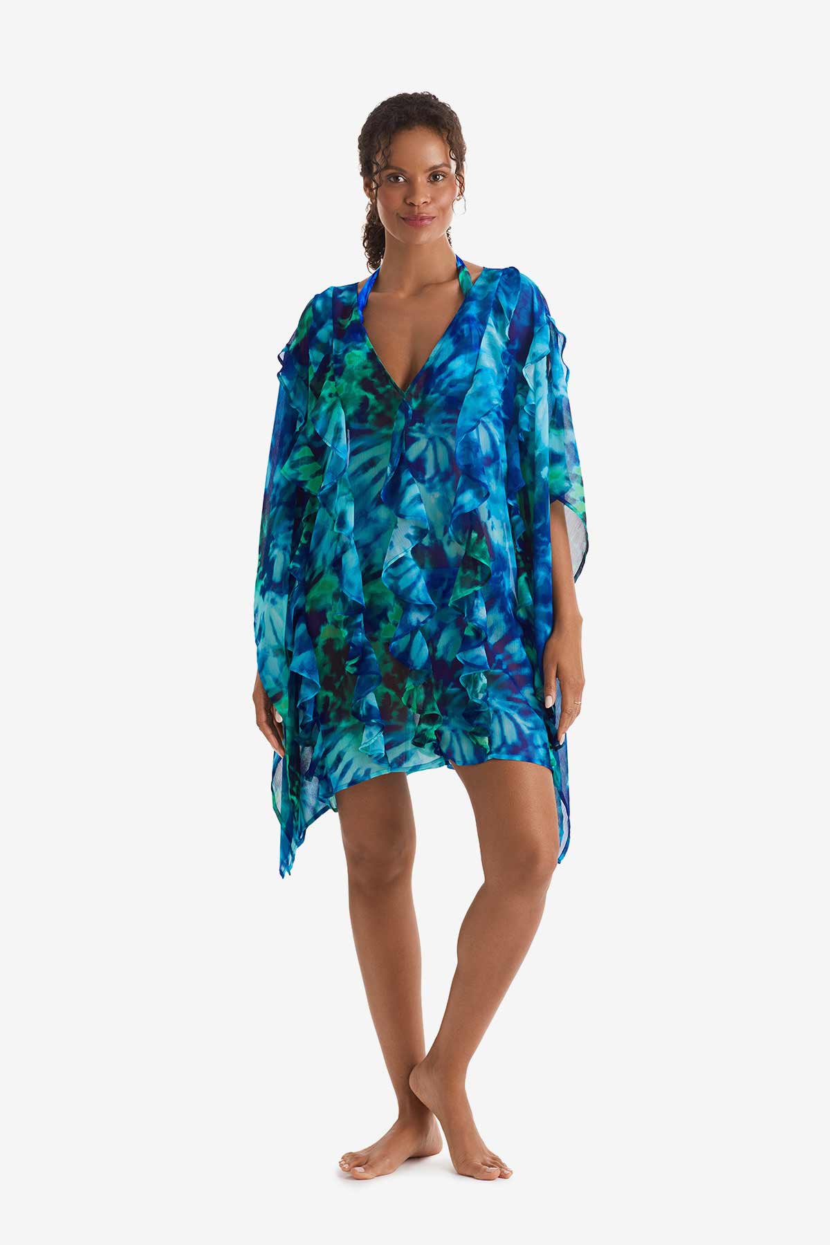 Mimi Flamingo Saltwater Tie Dye Breeze Poncho | Venus Sale