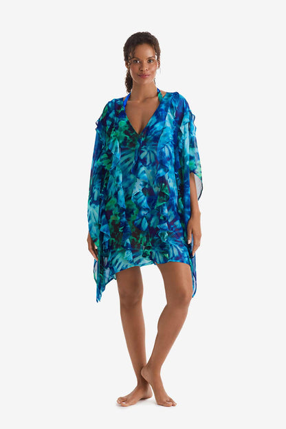 Mimi Flamingo Saltwater Tie Dye Breeze Poncho | Venus Sale