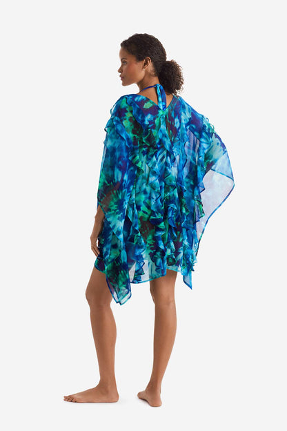 Mimi Flamingo Saltwater Tie Dye Breeze Poncho | Venus Sale