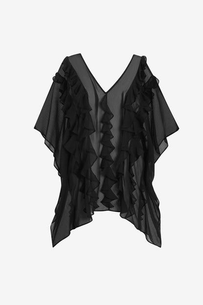 Mimi Flamingo Soleil Solids Breeze Poncho | Venus Value