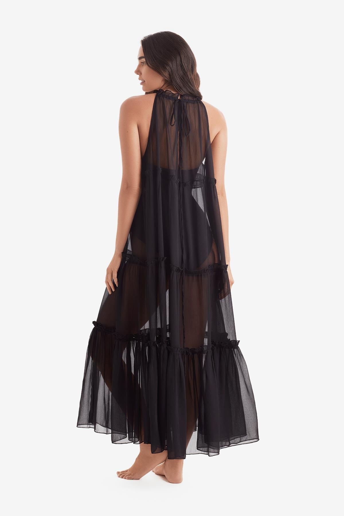 Mimi Flamingo Paradise Chiffon Oceana Dress | Venus Affordable