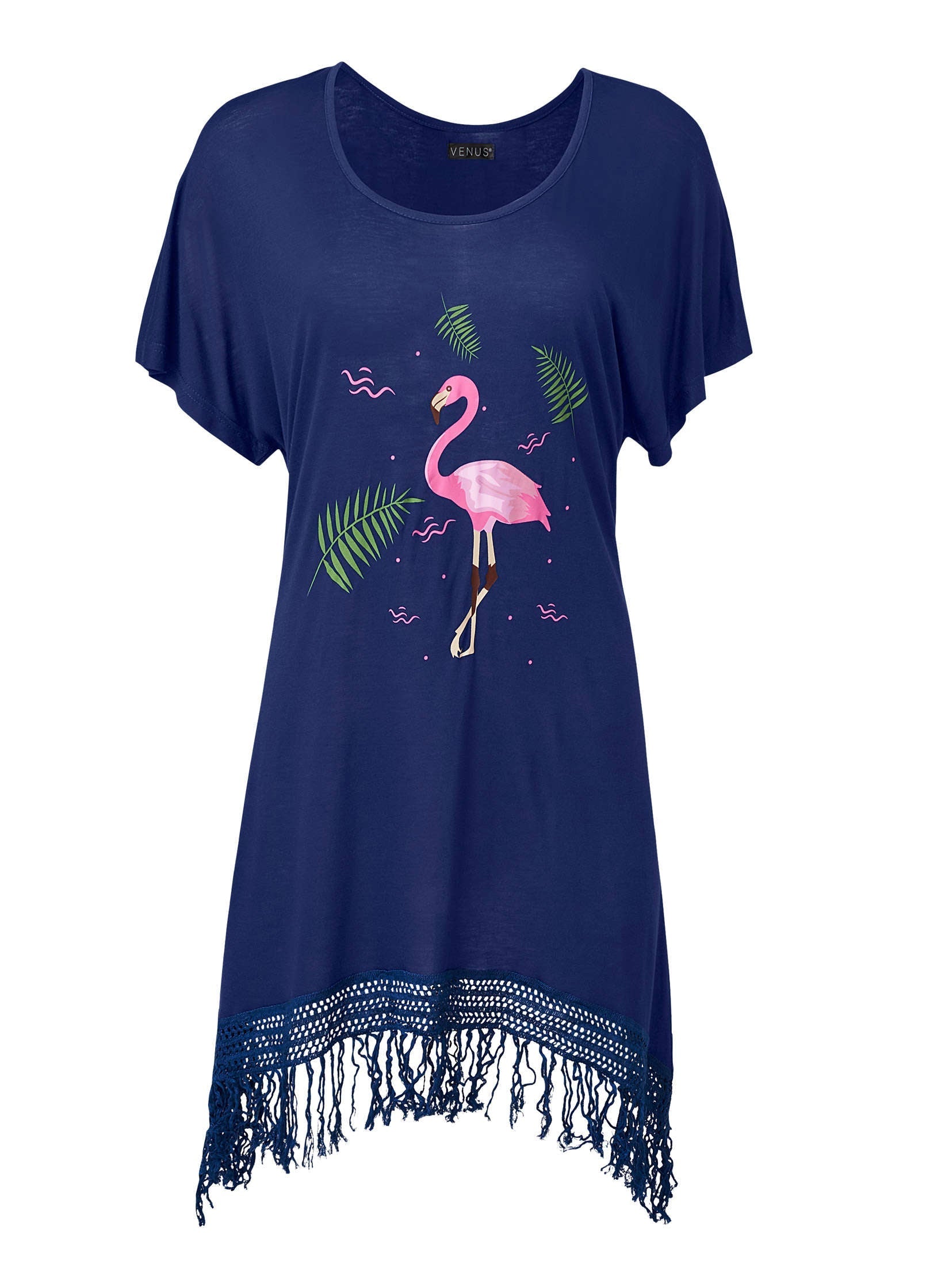 Flamingo Dress Cover-Up - Ultramarine Blue | Venus Budget Friendly