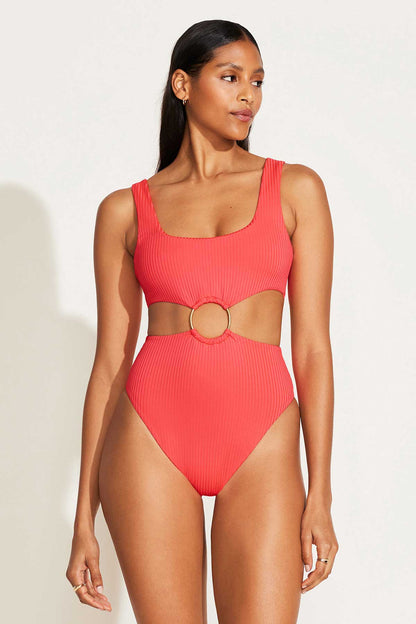 The Icon One Piece Coral Glow EcoRib BT | Venus Best Seller