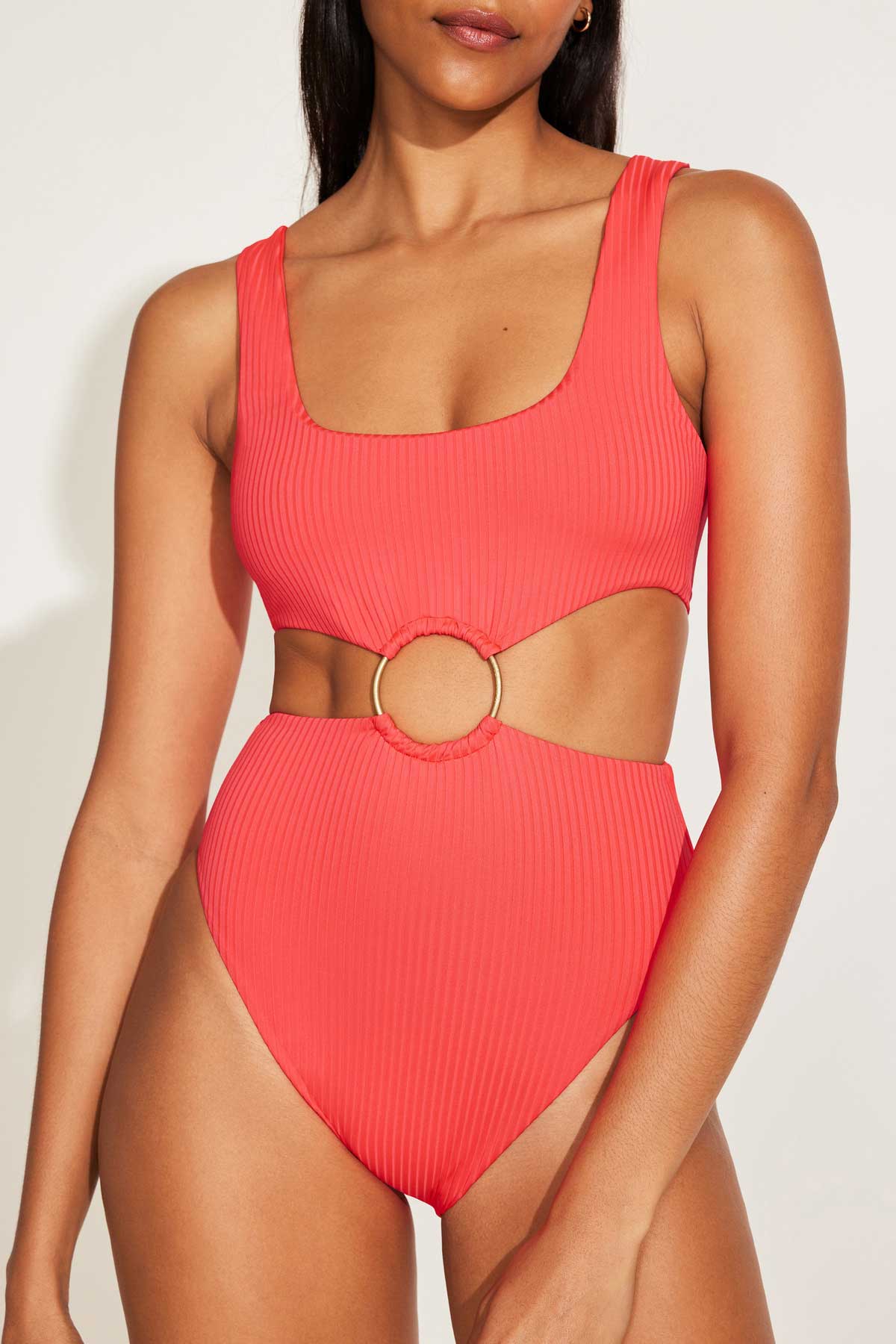 The Icon One Piece Coral Glow EcoRib BT | Venus Best Seller