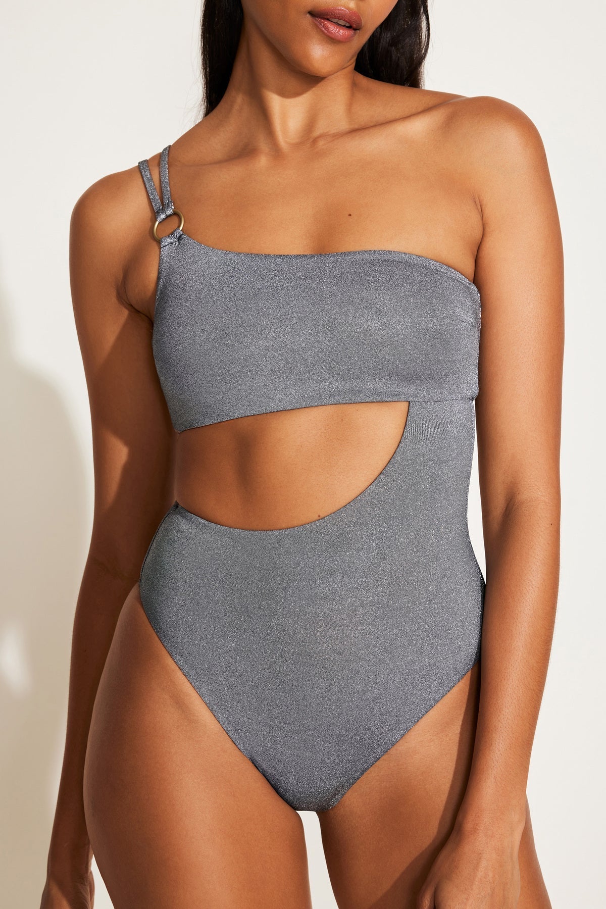 Cosmo One Shoulder One Piece Twilight Metallic | Venus Customer Favorite